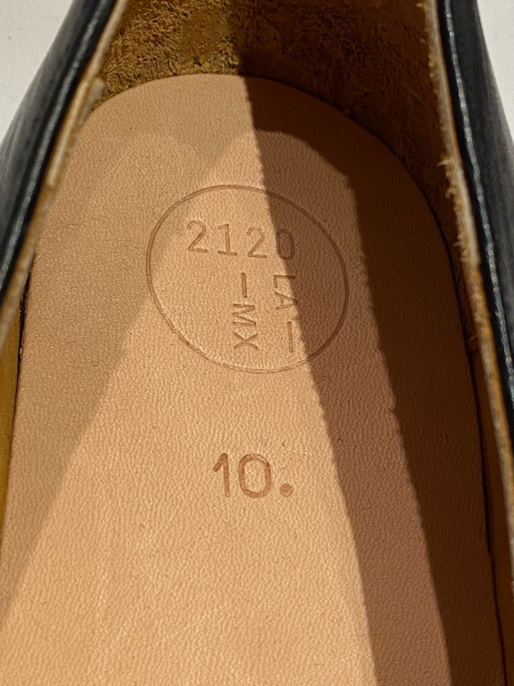 2120 Handcrafted Black Leather Loafer, New, size 10 - Picture 4 of 5